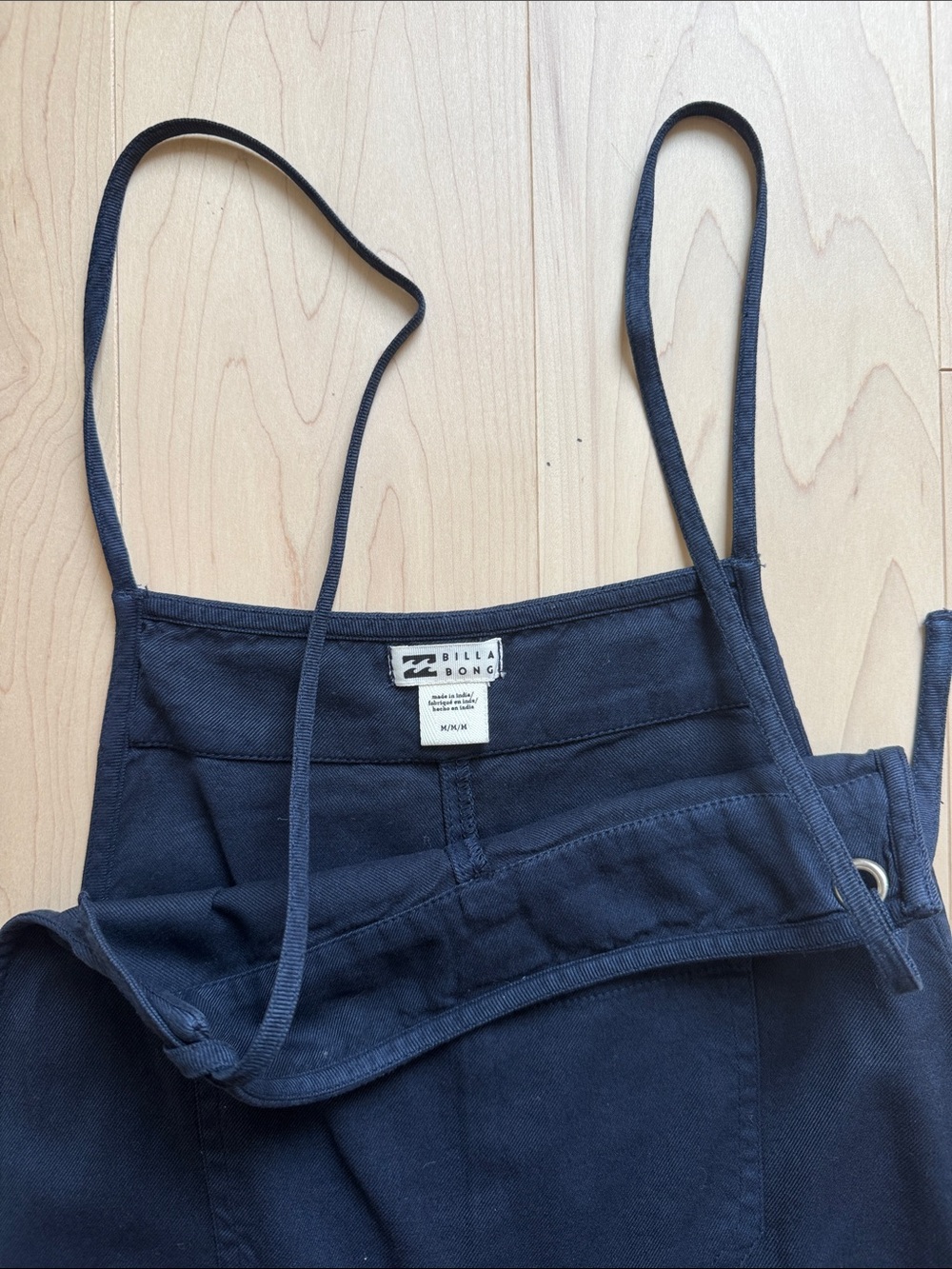 Billabong Rust-Brown & Navy Adjustable Strap Romper - Picture 4 of 11